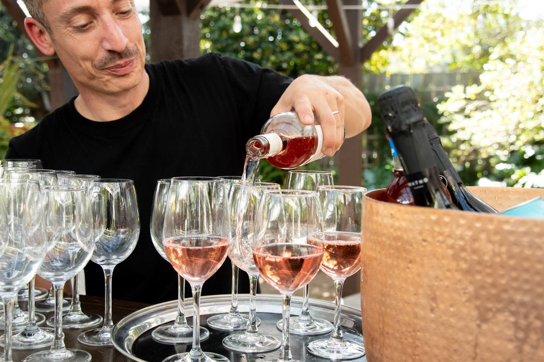 wine pouring