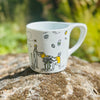What sets these mugs apart? The handle is practically tailor-made for your hand and the farm community design made for Sunflower Caffe! This handle sits flush with the rim, so you'll be sipping in balance & comfort. Plus, your thumb will find a home. And don't forget about the superb mouthfeel design! 10 oz. of perfection!
